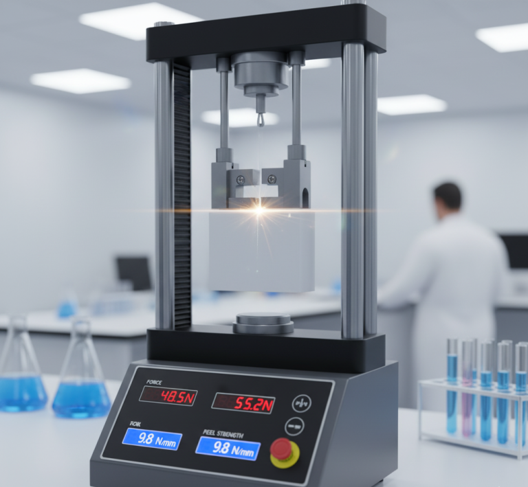 Footwear adhesive peel strength testing in action for durable bonds