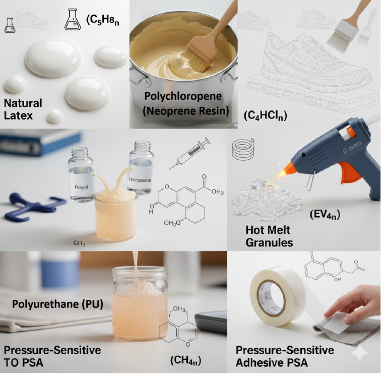 Types of Footwear Adhesives: From Latex to Hot Melt