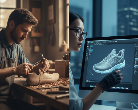 From traditional hand-crafted lasts to modern footwear CAD software