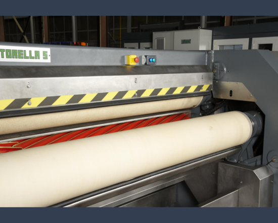 Setting-out machine smoothing