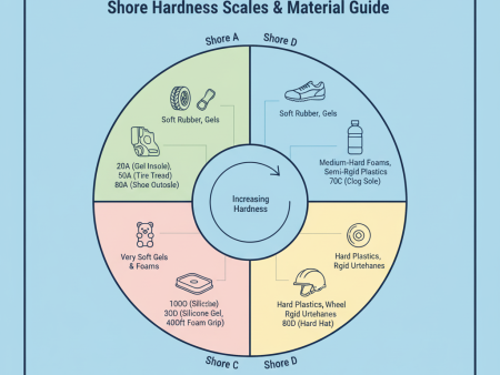 Shore scale selection guide for footwear materials