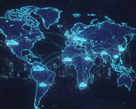 Footwear & Leather Stock Pulse connects wireframe regional flows