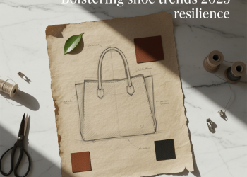 Leather handbag sketch in footwear news 2025