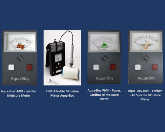 Aqua-Boy moisture meter models for different footwear materials