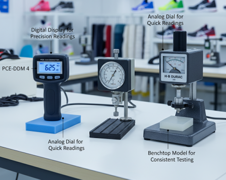Top three durometer devices for footwear hardness testing