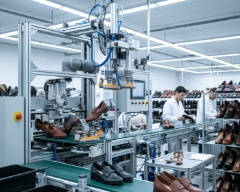Portuguese leather shoe factory automation