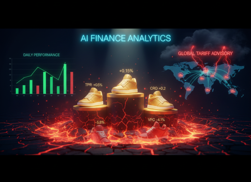 Global footwear stock pulse Oct 2025 least decliners losers