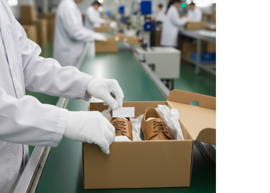 Micro-Pak enhanced anti-mold sheet inside footwear packaging