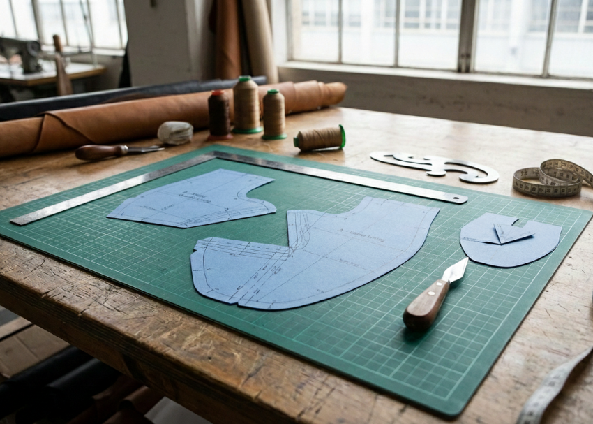 Footwear lining and back part pattern engineering