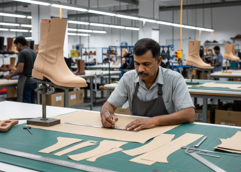 Footwear Manufacturing Insights: Pattern Modelling for Boots & Foot–Leg Measurements