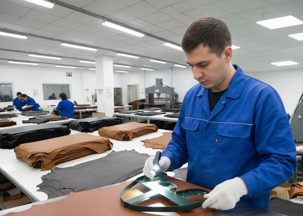 Inspection of cutting dies in footwear manufacturing