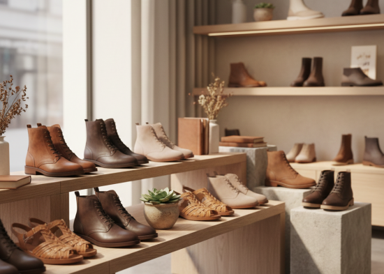 Luxury leather footwear collection
