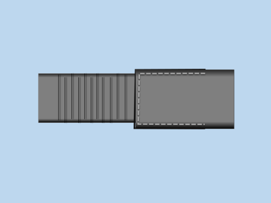 Correct elastic gusset stitching with saddle overlap