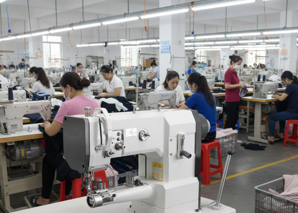 Cylinder bed stitching machine for Closed footwear upper stitching