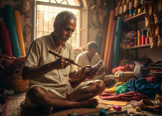 Indian leather craftsmanship