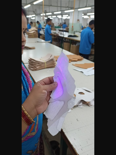 UV guide mark inspection under ultraviolet light