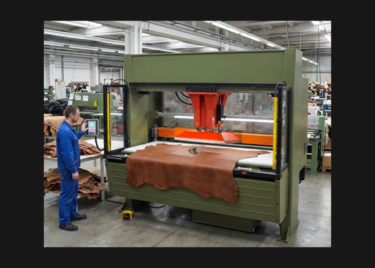 Footwear cutting safety checks before starting production