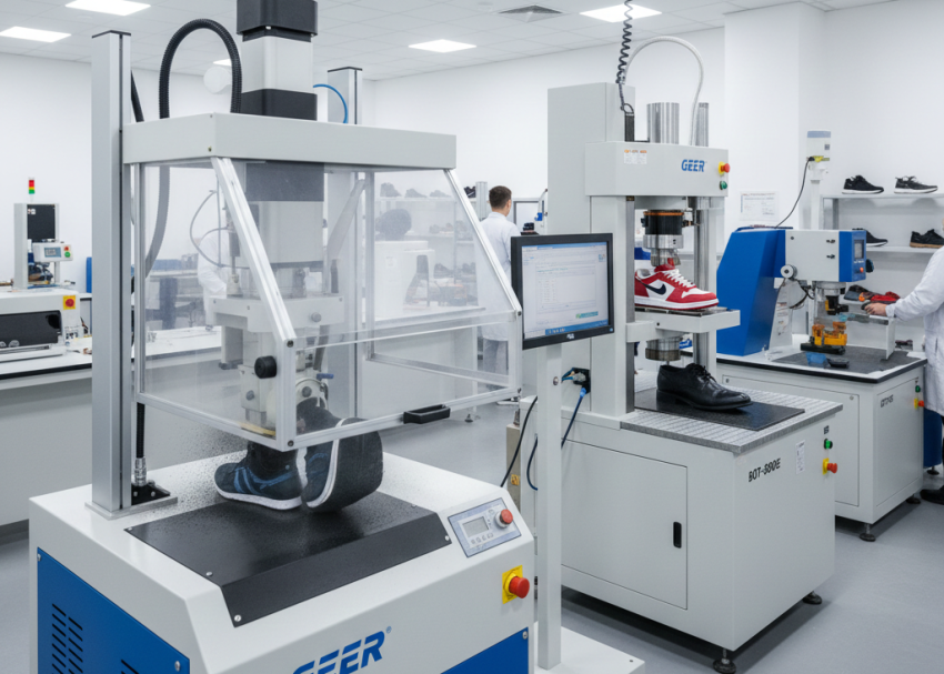 Footwear sole and midsole testing laboratory