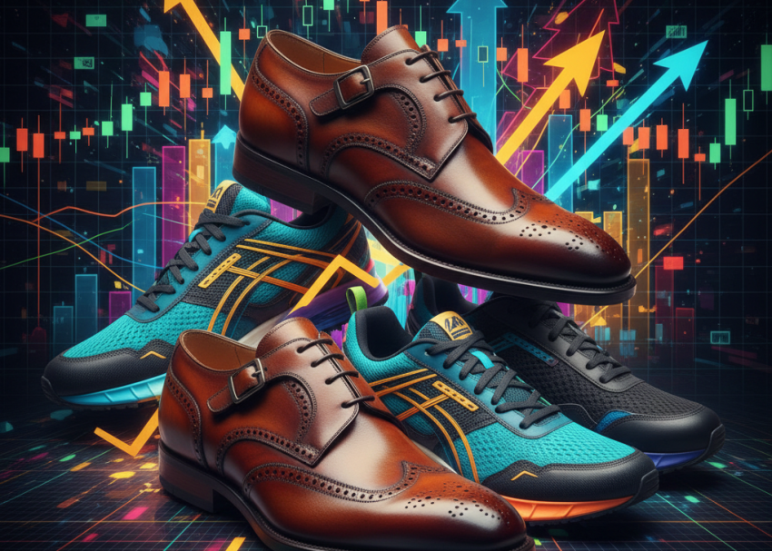 Global footwear stocks performance chart