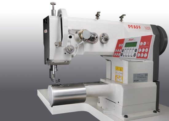 PFAFF industrial machines stitching shoe upper leather