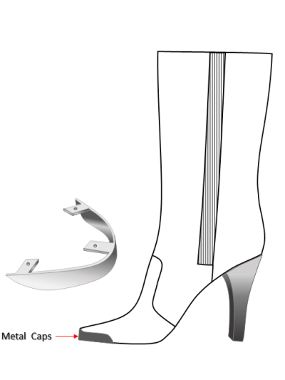 Metal Toe Caps used in Special Type of Footweara