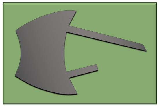 Cardboard positioning template used for aligning heel strap and vamp components before