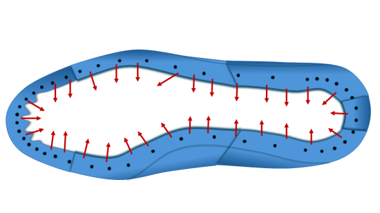 Directions of Strain during Hand lasting
