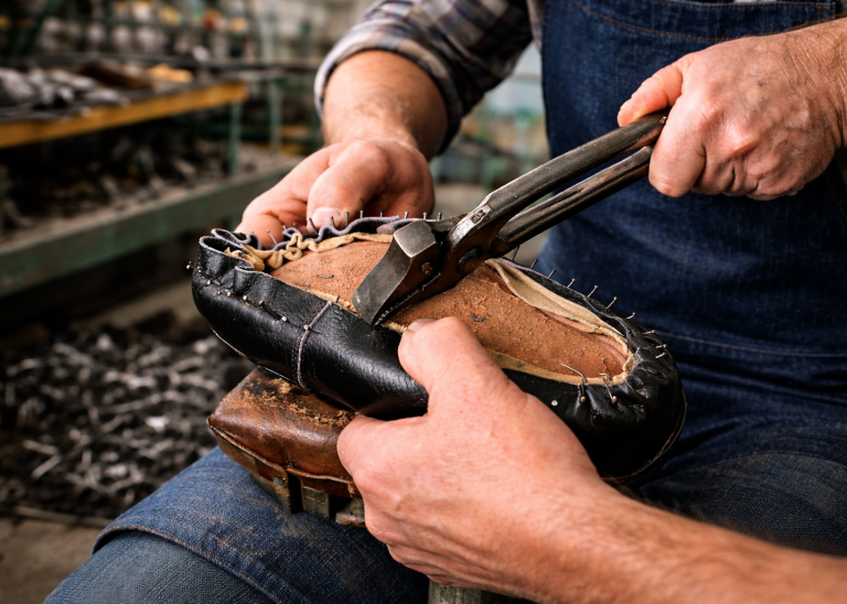 Hand Lasting method in Footwear manufacturing