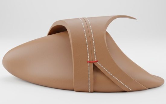 Bar-tack reinforcement applied at vamp stress point in footwear upper