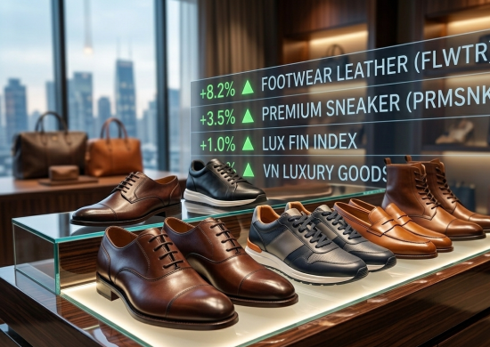 Premium footwear with gains