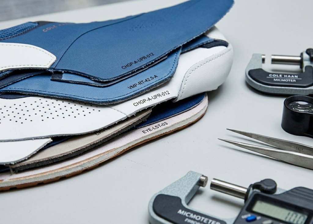 Match marking footwear components