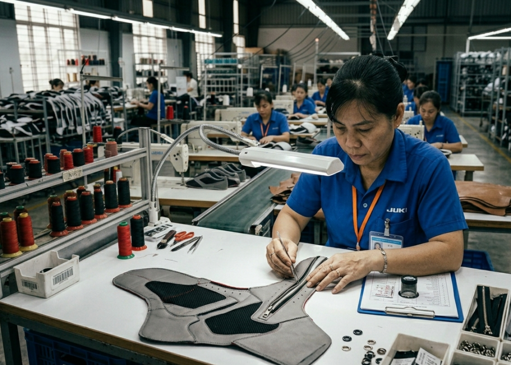 Footwear accessories inspection