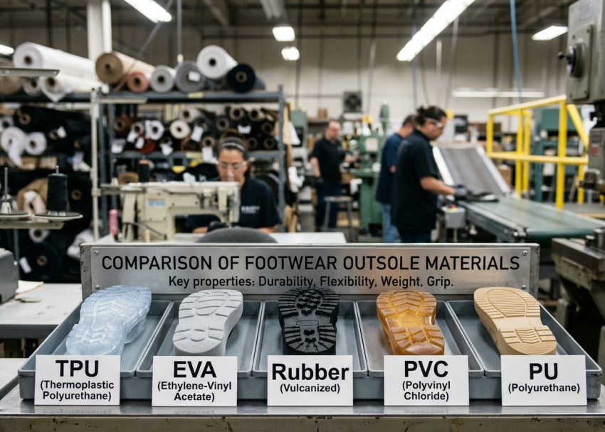 Comparison of Footwear Outsole Materials