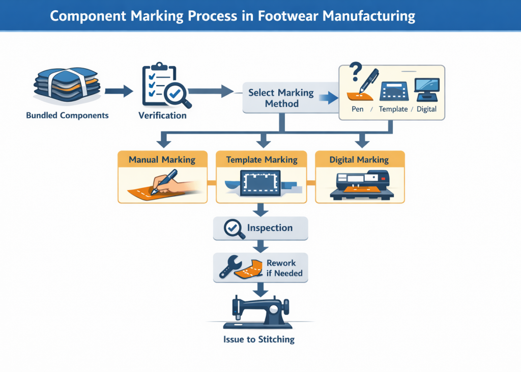 Component Marking Flow Process Chart