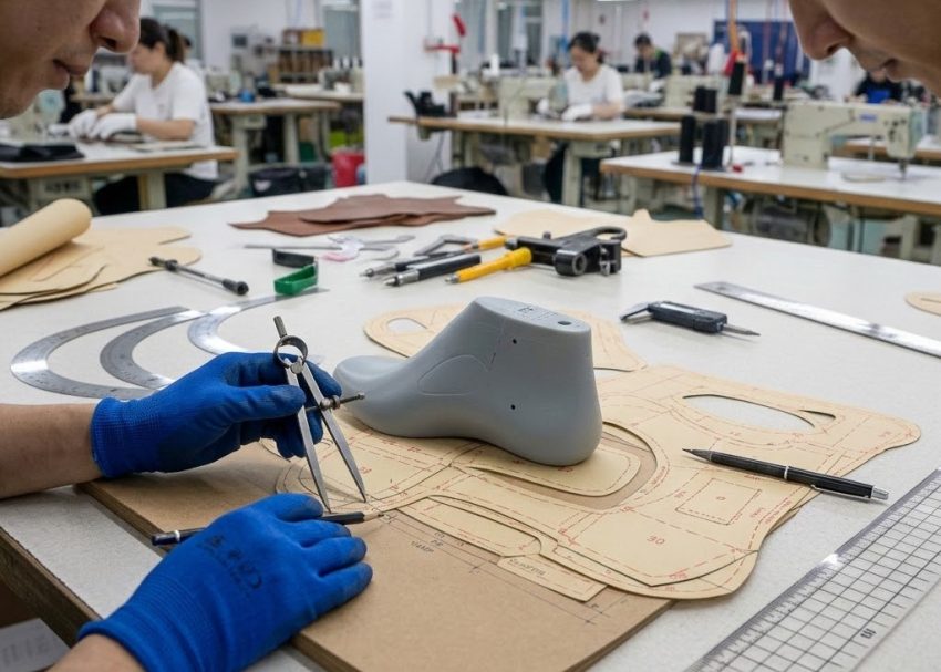 Manual radial projection grading process