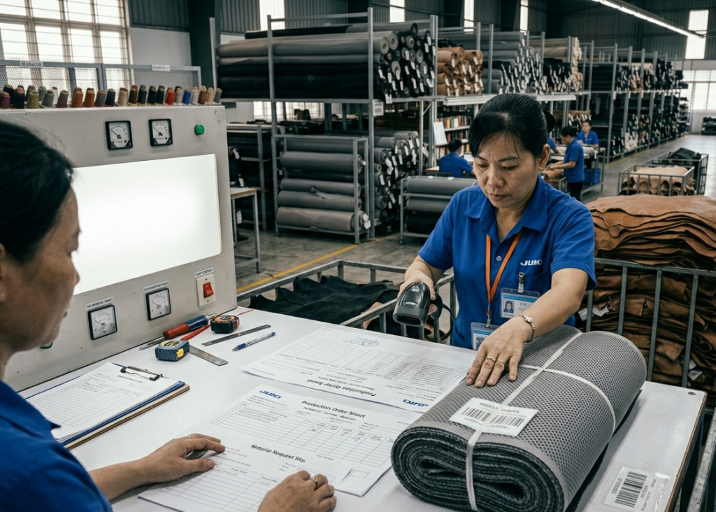 Material issuing with PO alignment