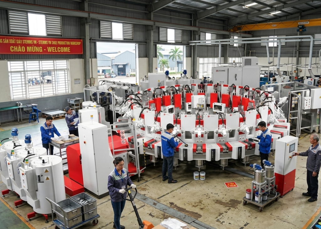 Rotary PU Injection Moulding Machine