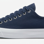 Canvas sneaker produced using vulcanised shoe construction