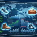 Chart of top footwear stock gainers.