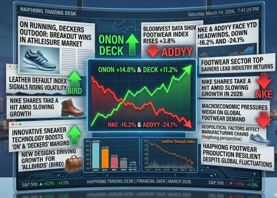 Graph of footwear stock losers YTD.
