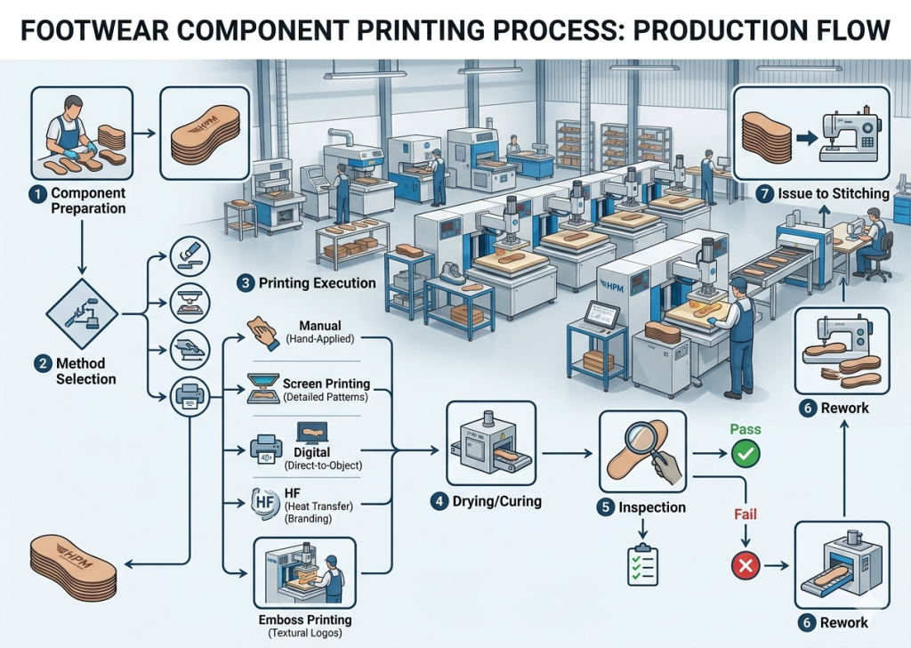 Component Printing Process Flow Chart