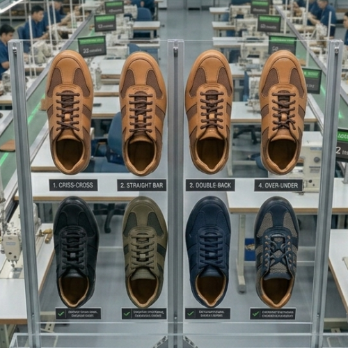 Different Lacing Methods used in Footwear Manufacturing