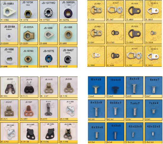 Eyelet, Rivets, Trims Used in Footwear Manufacturing