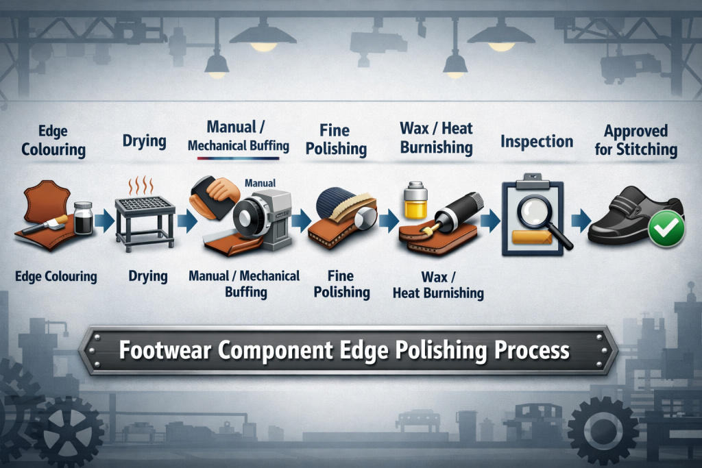 Component Edge Polishing Flow Process Chart