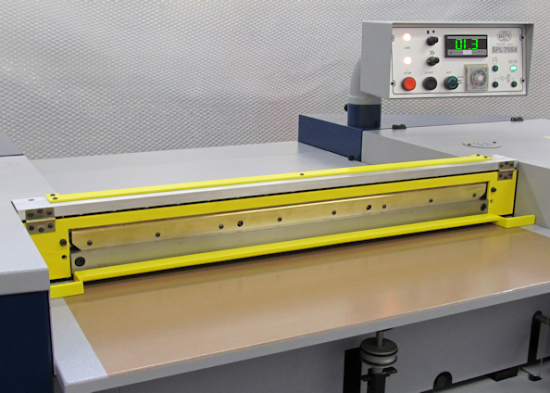 Close up view of Band Knife Splitting Machine