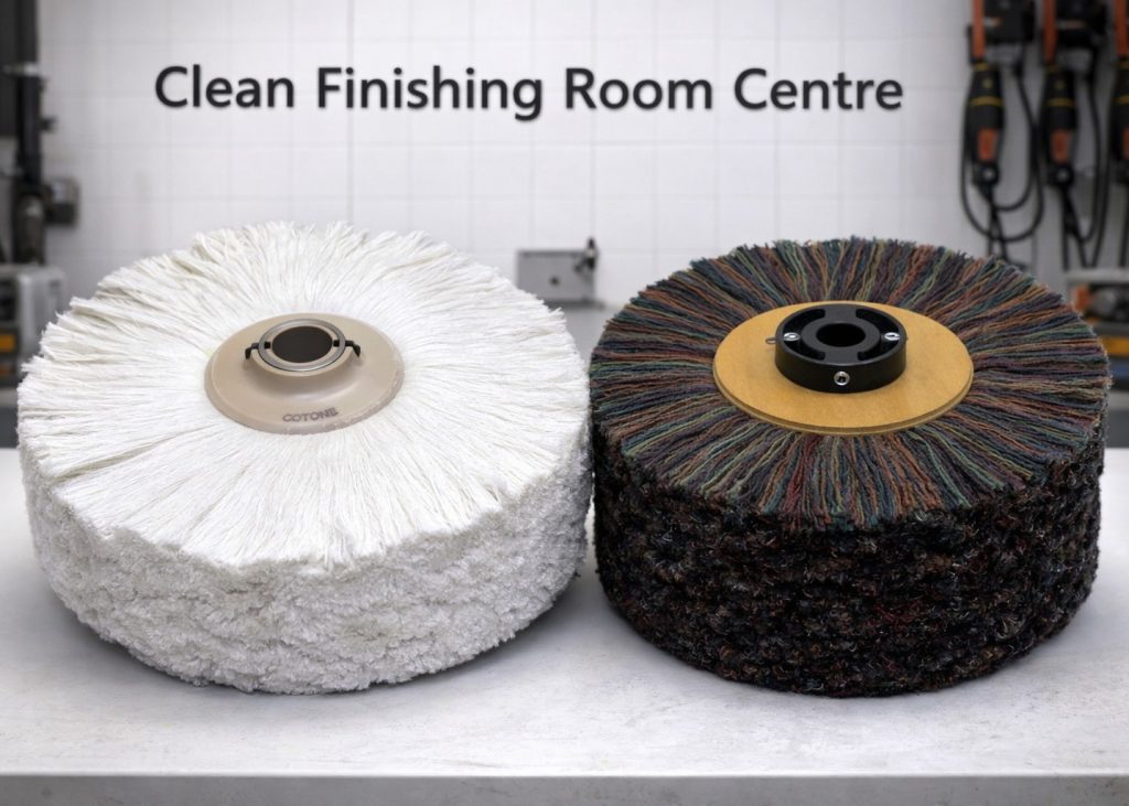 Different types of Brushes used for Leather Shoe Finishing