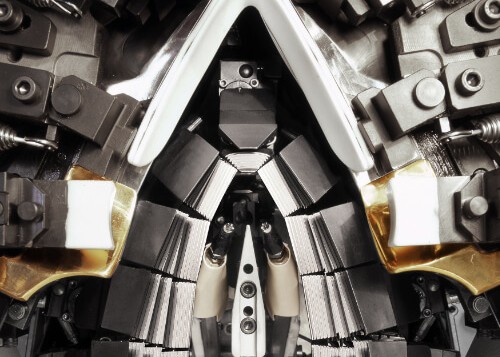 Closeup View of Forepart Lasting Machine from Ormac