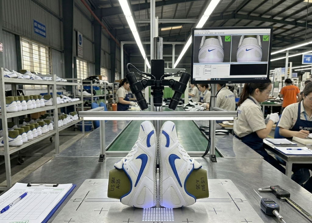 Left and right shoe symmetry inspection