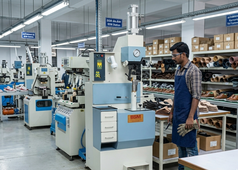 Automated heel nailing for reinforced footwear construction