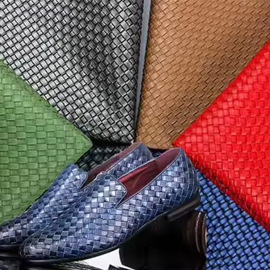 Printed RC Reconstituted Leather used in Footwear Industry
